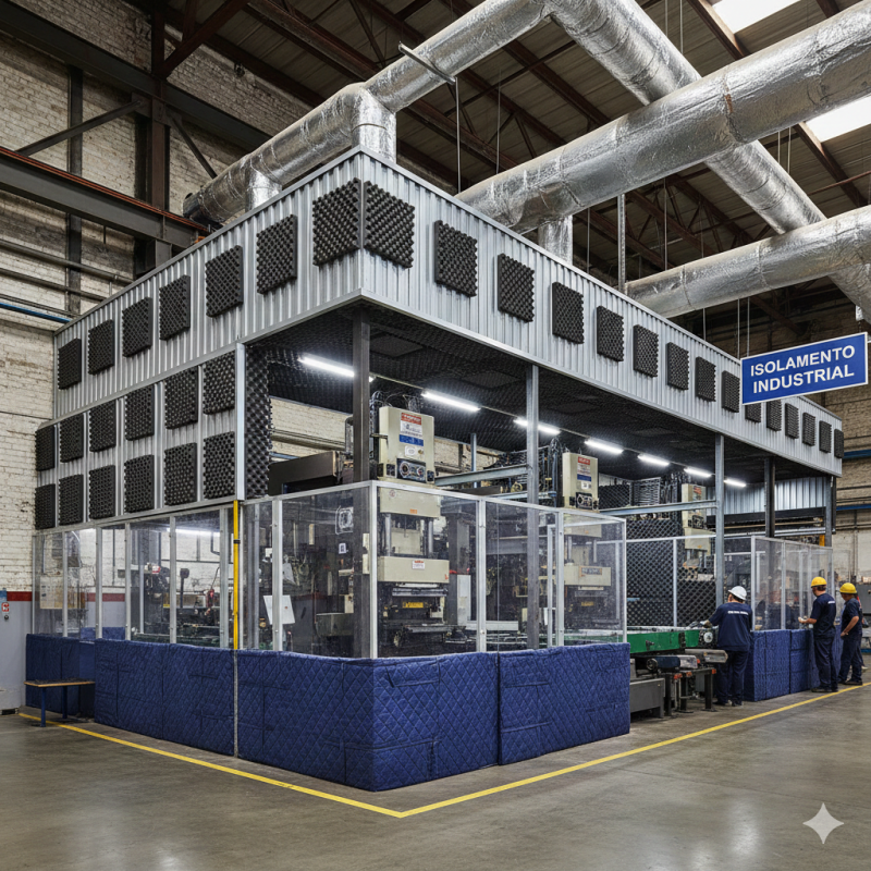 Técnicas Comprovadas para Isolamento Acústico em Indústrias e Melhoria do Ambiente de Trabalho